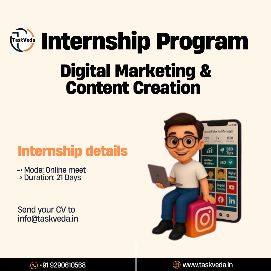 Digital Marketing & Content Creation Internship