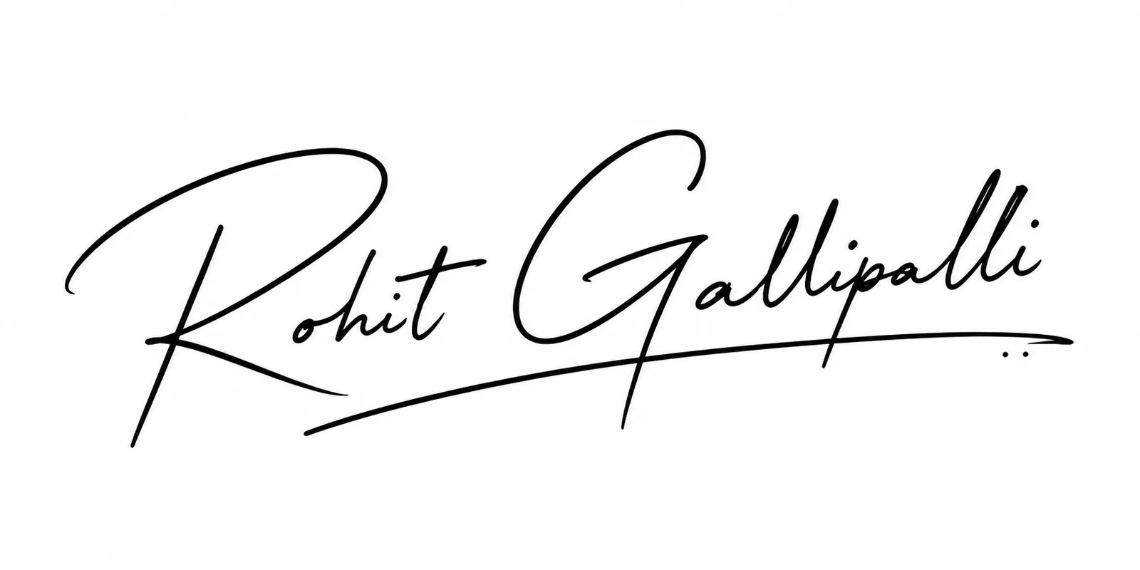 Rohit Gallipalli Signature